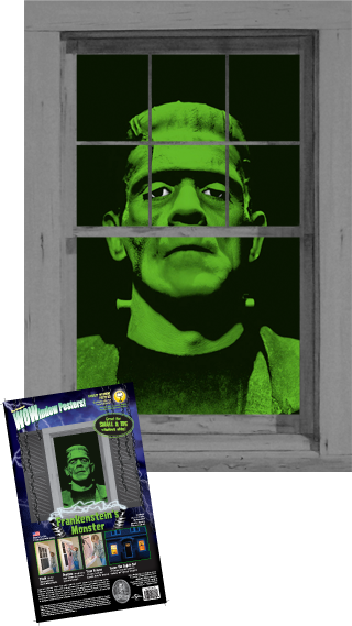 Wow Windows Frankenstein's Monster Halloween Backlit - Wowindow Posters Frankenstein's Monster Scary Halloween (320x569), Png Download