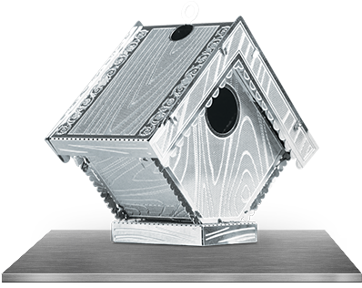 Picture Of Bird House - Fascinations Metal Earth Birdhouse 3 D Metal Model (440x440), Png Download