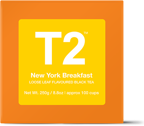 New York Breakfast Loose Leaf Gift Cube - T2 Tea Jade Mountain (555x555), Png Download
