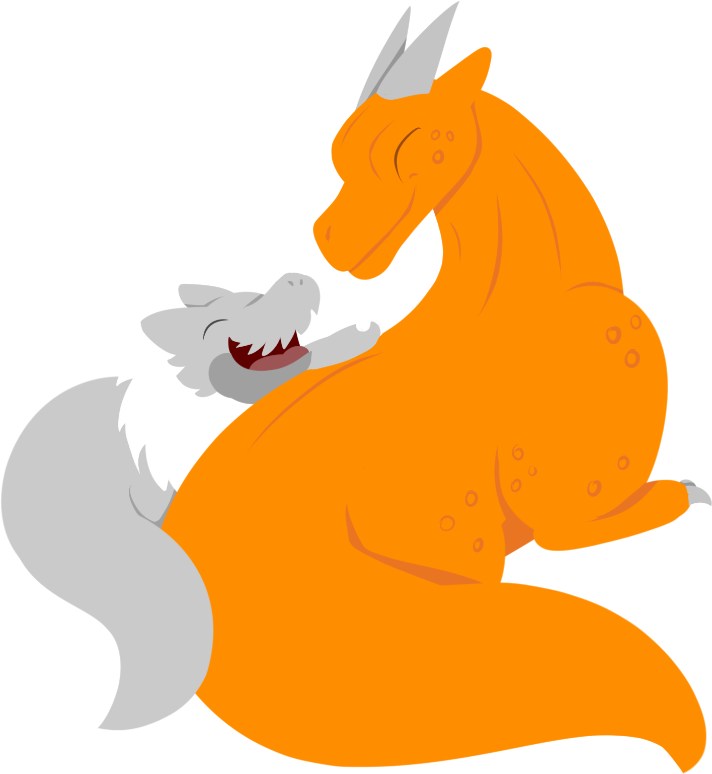 Mother And Child - Dog (1500x1600), Png Download