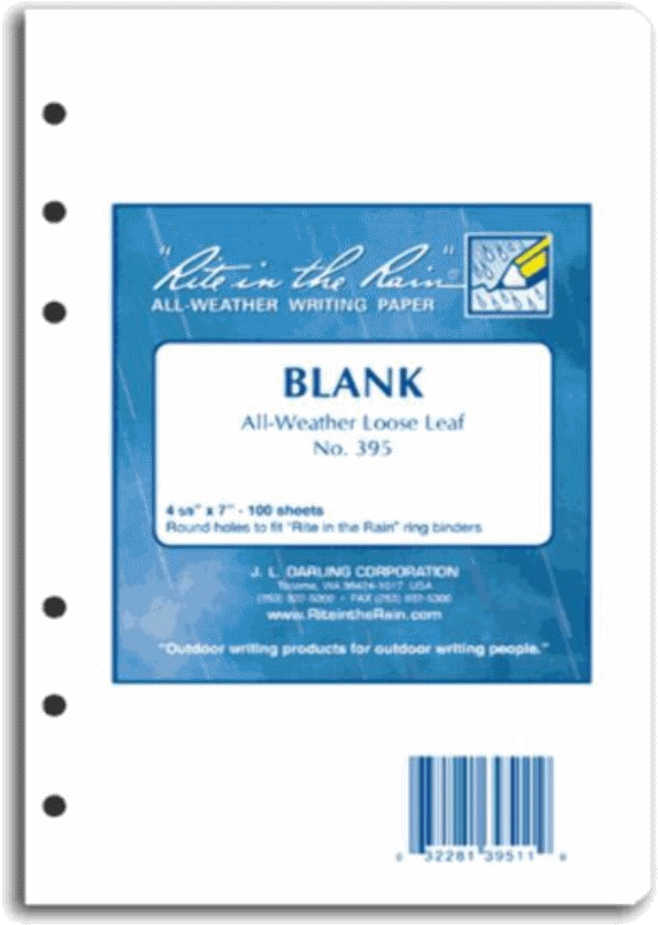 Rite In Rain Loose Lead Sheet Waterproof Blank - Rite-in-the-rain All-weather Transit Pattern Loose (850x850), Png Download