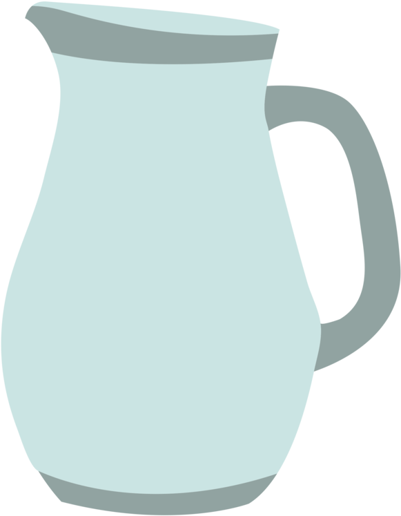 Jug Pitcher Mug Coffee Cup Tableware - Water Jug Clipart (588x750), Png Download