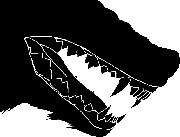 Wolf Sticker - Jaws (640x480), Png Download
