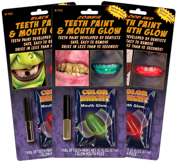 Teeth Paint - Zombie Rot Black Teeth Paint (380x333), Png Download