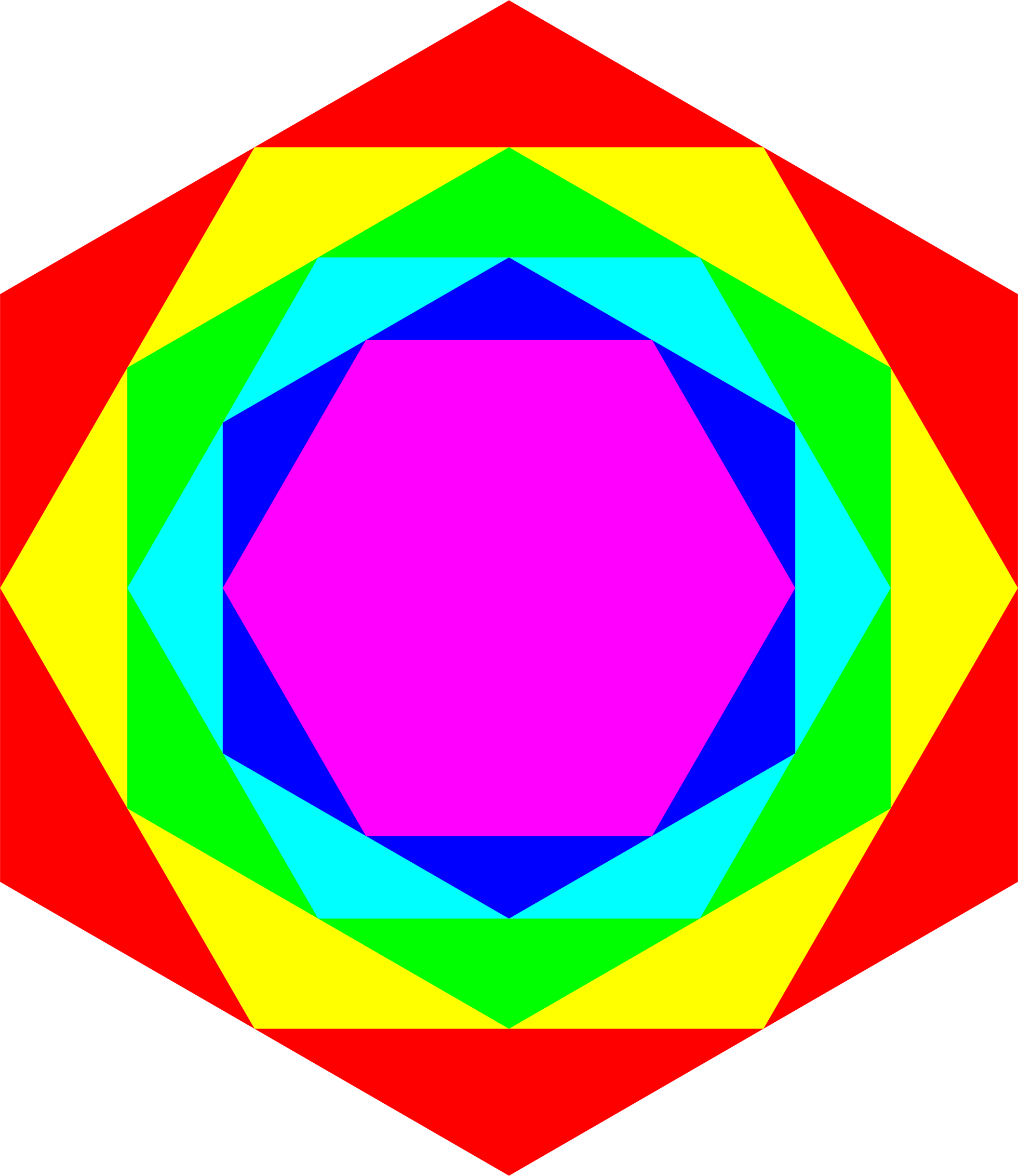This Free Icons Png Design Of Colorful Hexagons 2 18 (1960x2264), Png Download