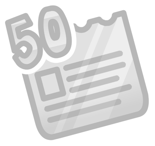50th Paper Pin - Newspaper (506x479), Png Download