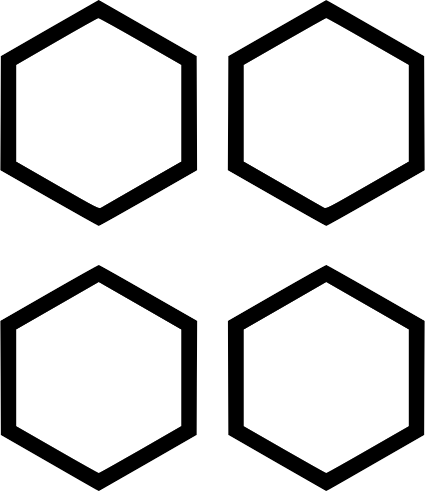 Four Hexagons Comments - Portable Network Graphics (848x980), Png Download