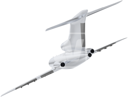 Airplane Rear Png - Military Transport Aircraft (550x366), Png Download