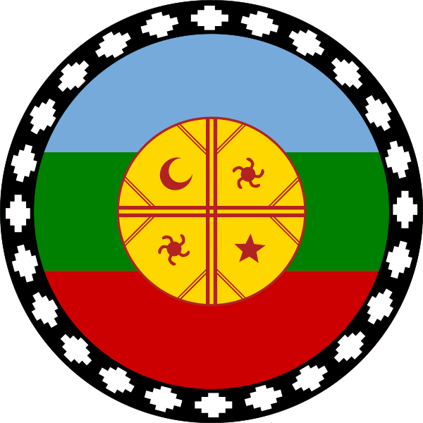 10 Archivos De Banderas Mapuches, En Png Y Svg - Mapuche Sticker (600x600), Png Download
