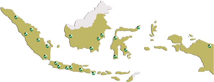 We Cover Almost All Major Cities And Areas Across The - Indonesia Map (745x314), Png Download