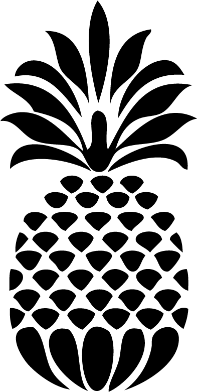 I Used Images Of A Pineapple And Watermelon Slice - Pineapple Svg (612x792), Png Download