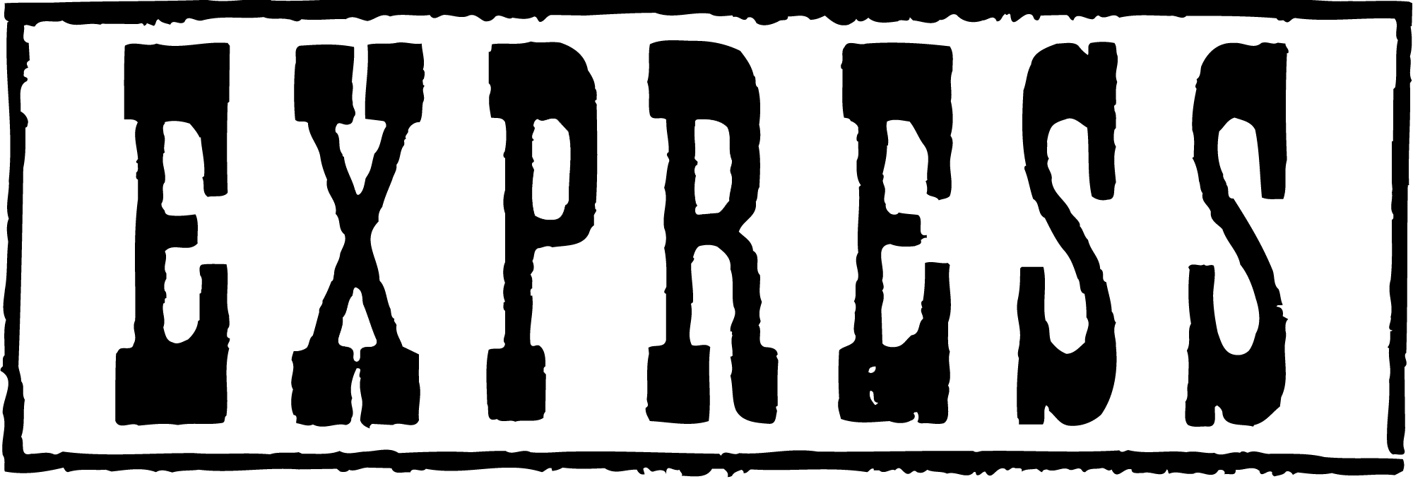 Печать "express" - Штамп Пнг (2000x678), Png Download