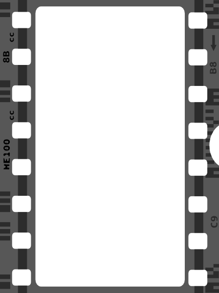 Bienvenido A Aeromental V6 - Vertical Film Reel Png (448x600), Png Download