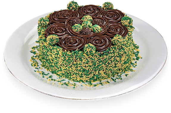 Bolo Brigadeiro Brasil (640x425), Png Download