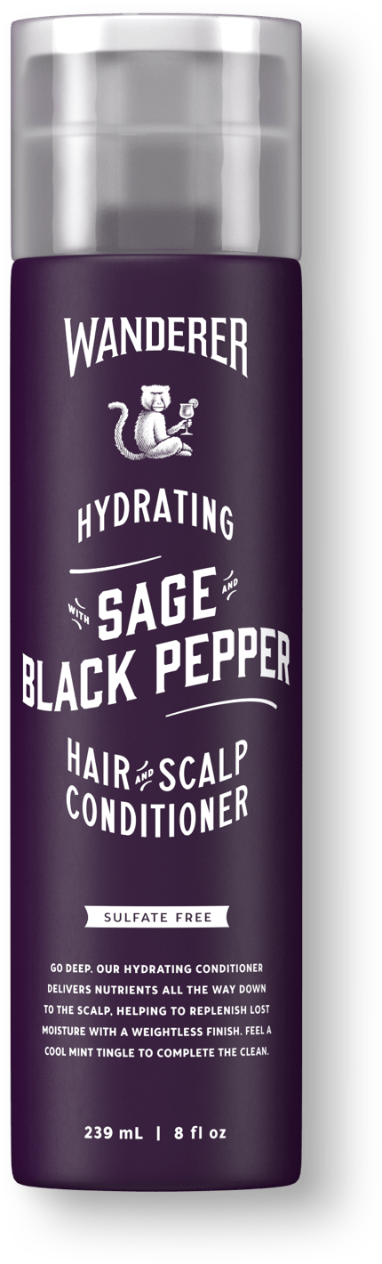Hydrating Hair And Scalp Conditioner - Sage Black Pepper Shampoo (2000x1605), Png Download