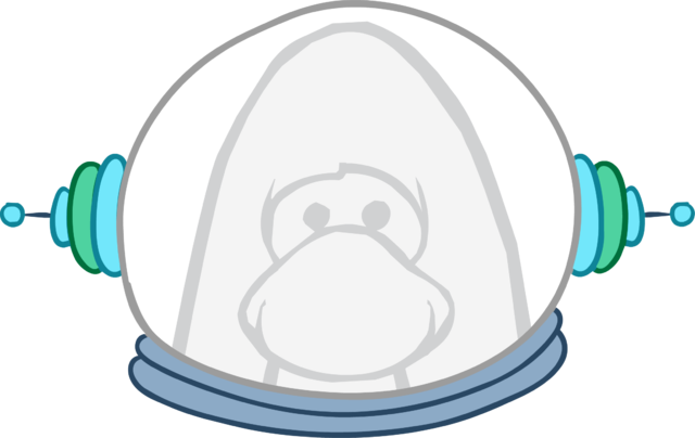Clothing Icons 1869 - Club Penguin Space Helmet (640x404), Png Download