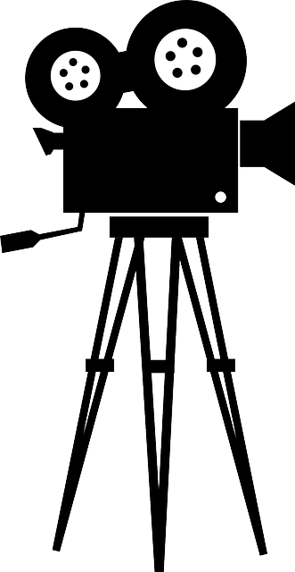 La Cámara De Cine Es Un Tipo De Cámara Fotográfica - Film Camera Vector Png (331x640), Png Download