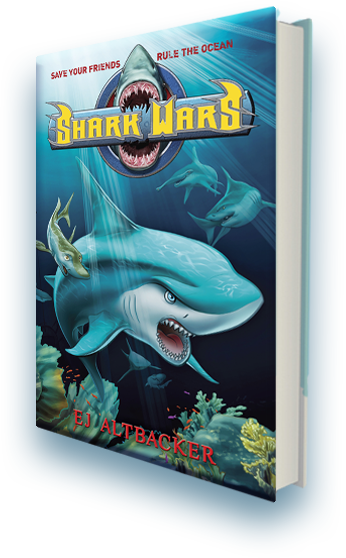 3dbook - Shark Wars Book (346x558), Png Download