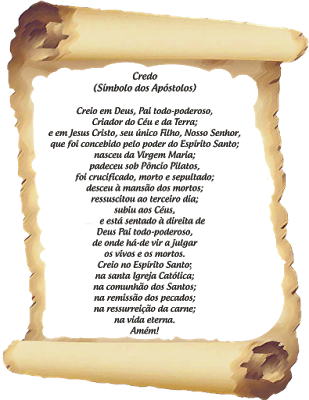 "o Símbolo Dos Apóstolos, Assim Chamado Porque Se Considera, - Credo Simbolo Dos Apóstolos (309x400), Png Download