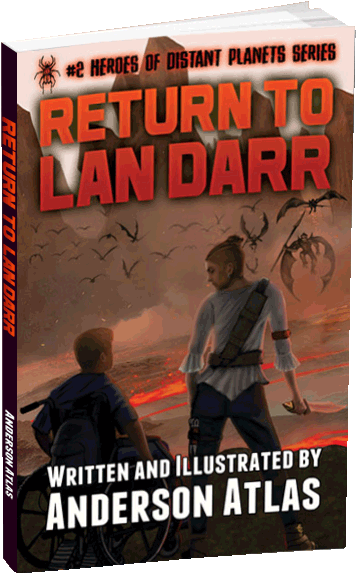 3d Book Return To Lan Dar Lava - Return To Lan Darr (heroes Of Distant Planets) (489x600), Png Download