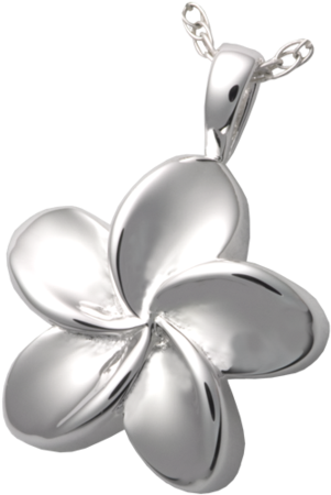 Cremation Jewelry: Plumeria Flower Pendant (450x450), Png Download