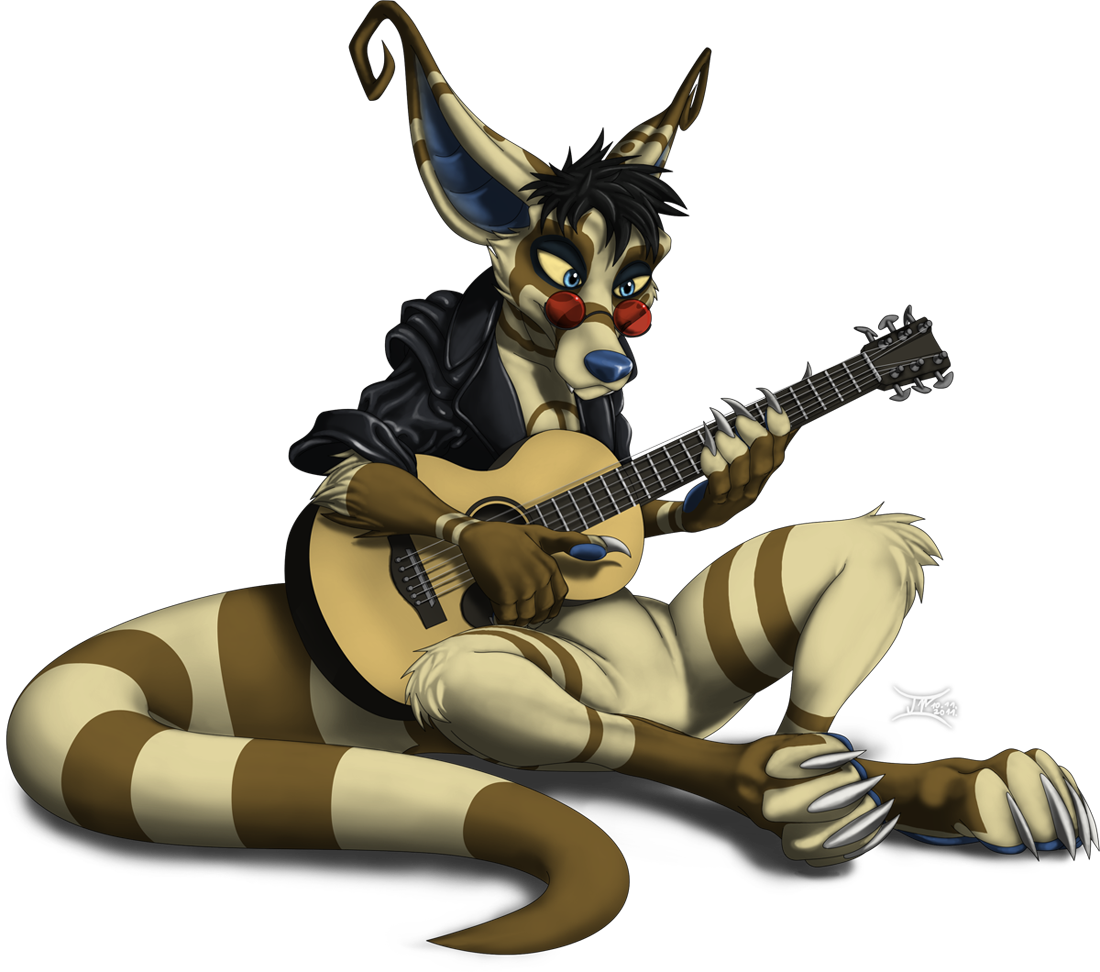 Valence Plays Guitar - Illustration (1100x972), Png Download