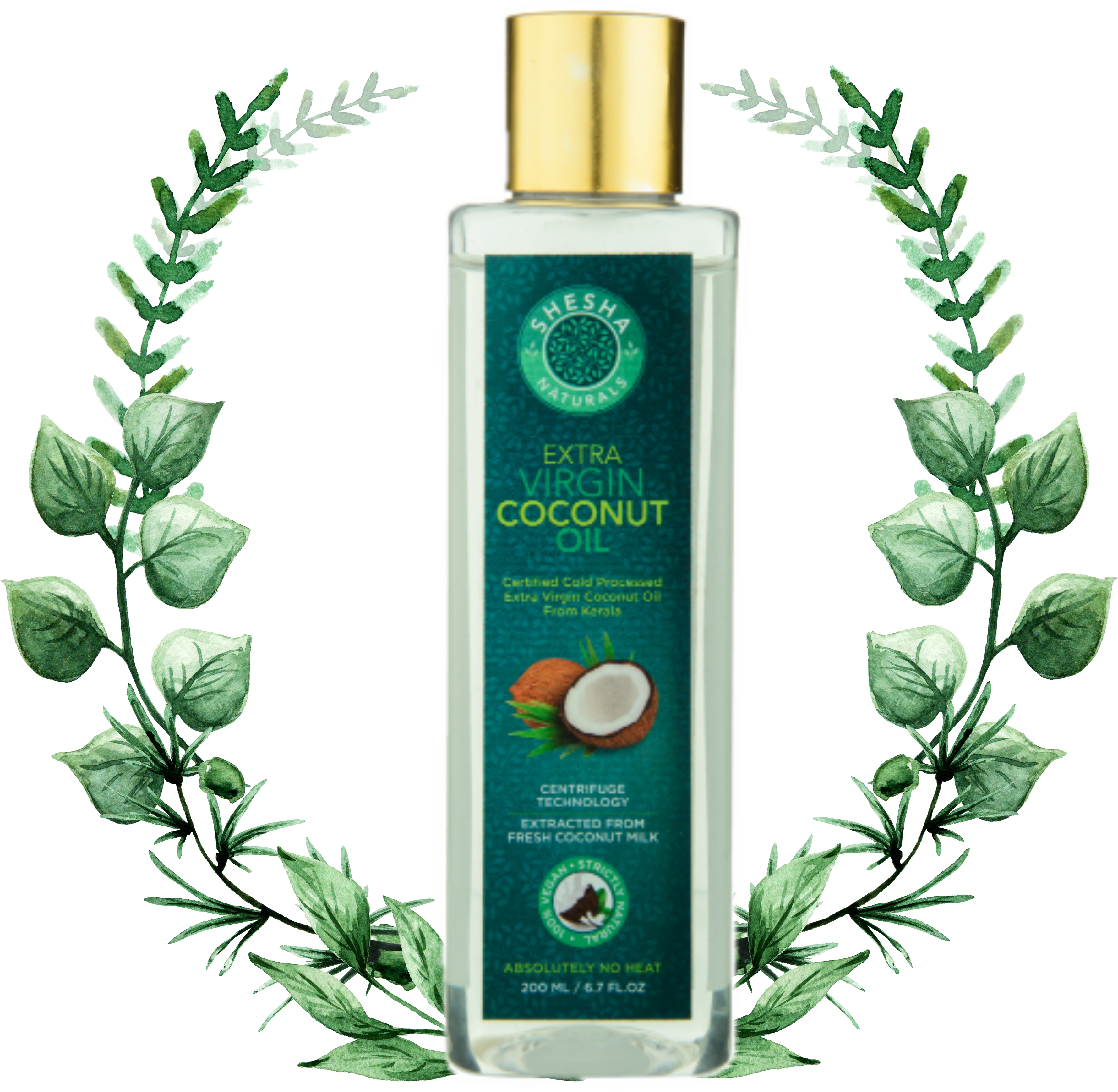Shesha Naturals Virgin Coconut Oil, India's Best Extra (3600x3600), Png Download