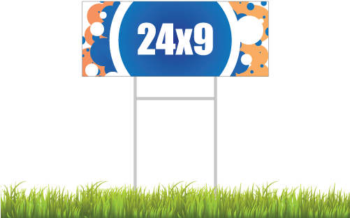 9" X 24" Yard Signs - Coroplast (500x500), Png Download