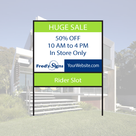 Aluminum Yard Sign (438x438), Png Download
