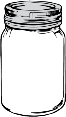 Mason Jar Clipart Transparent Png - Pickle Pebbles 4 Pack - Glass Fermentation Weights (300x427), Png Download
