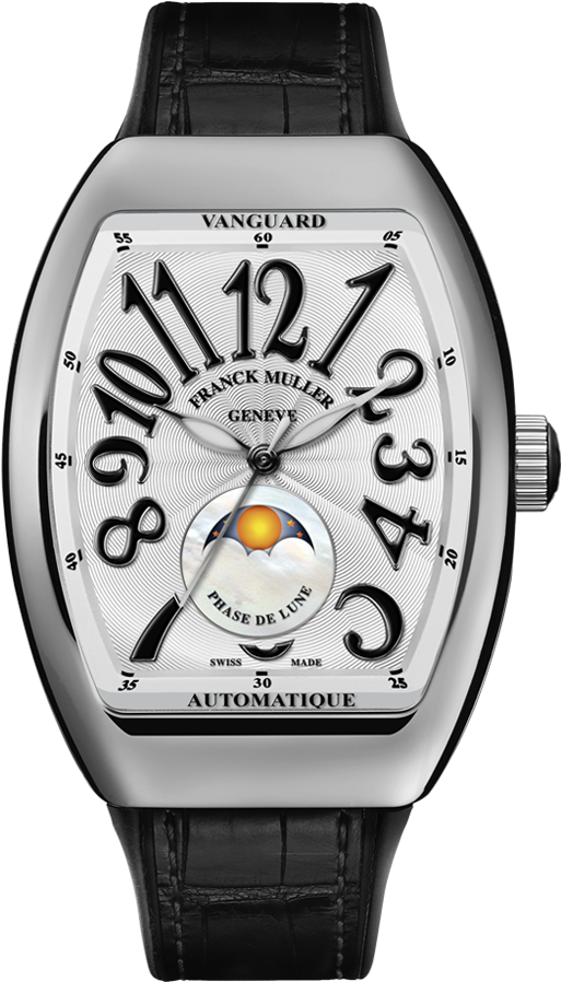 V 32 Sc At Fo L Nr - Franck Muller Moon Phase (1000x1000), Png Download