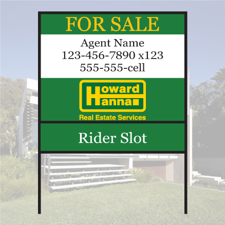 Aluminum Yard Sign - Howard Hanna Signs (438x438), Png Download
