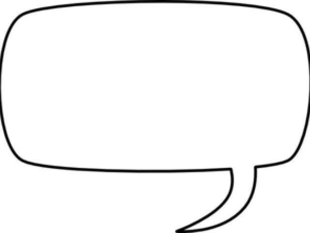 Word Bubble - White Speech Balloon Png (640x480), Png Download