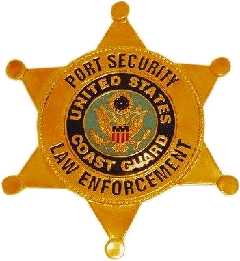 Uscg Port Security Law Enforcement Badge - Us Coast Guard Badge (351x382), Png Download