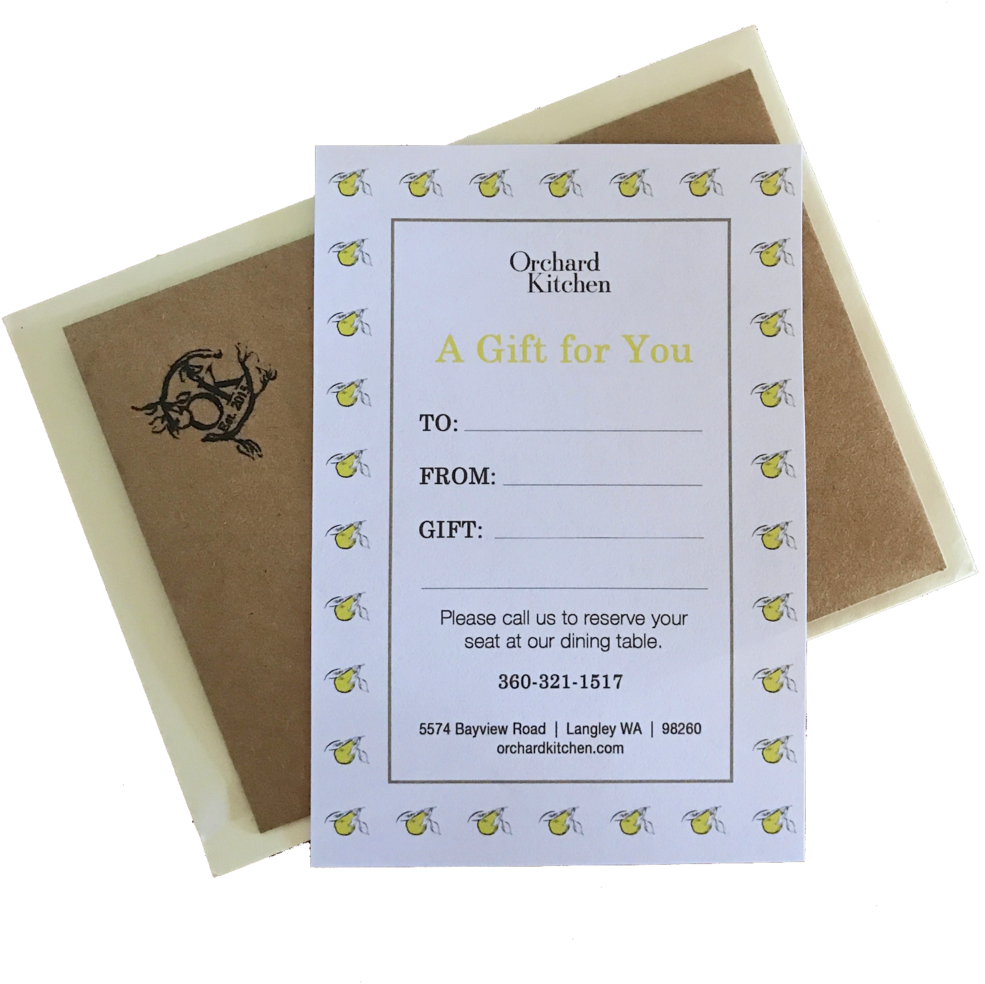 Giftcertificate - Orchard Kitchen (1000x1000), Png Download