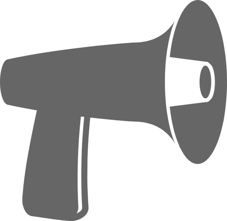 Speakers Clipart Bullhorn - Megaphone Clipart (738x720), Png Download