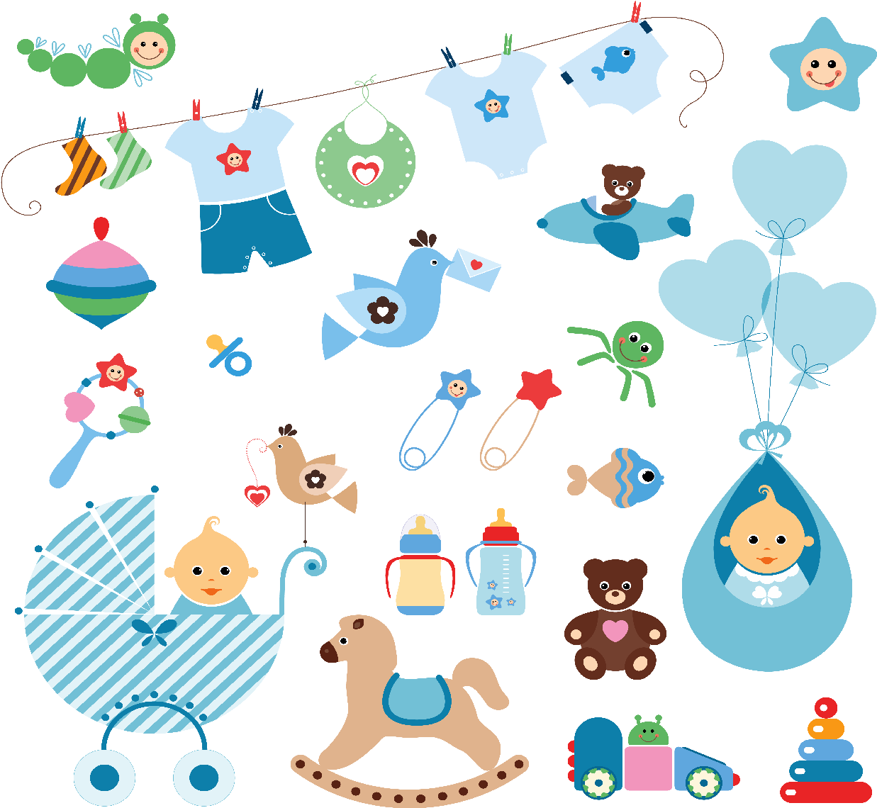 Free Baby Vector Graphics 1428885 - Baby Vector Graphics (1250x1139), Png Download