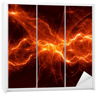 Orange Lightning (400x400), Png Download