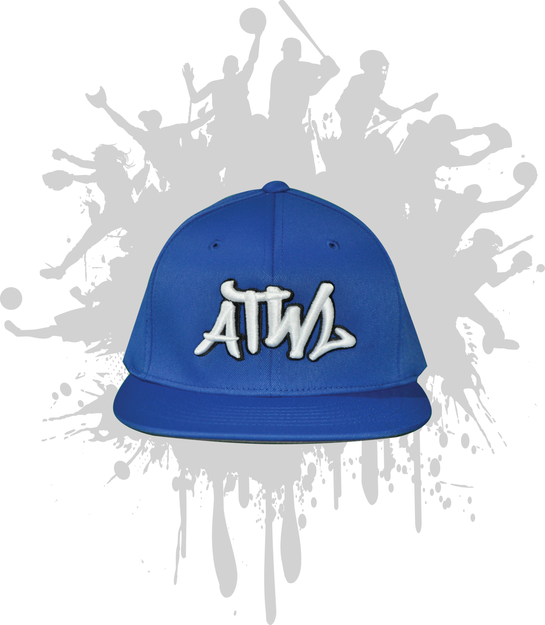 Atwl Graffiti 3-d Royal/white/black - Worth Watermelon 2018 (1800x2065), Png Download