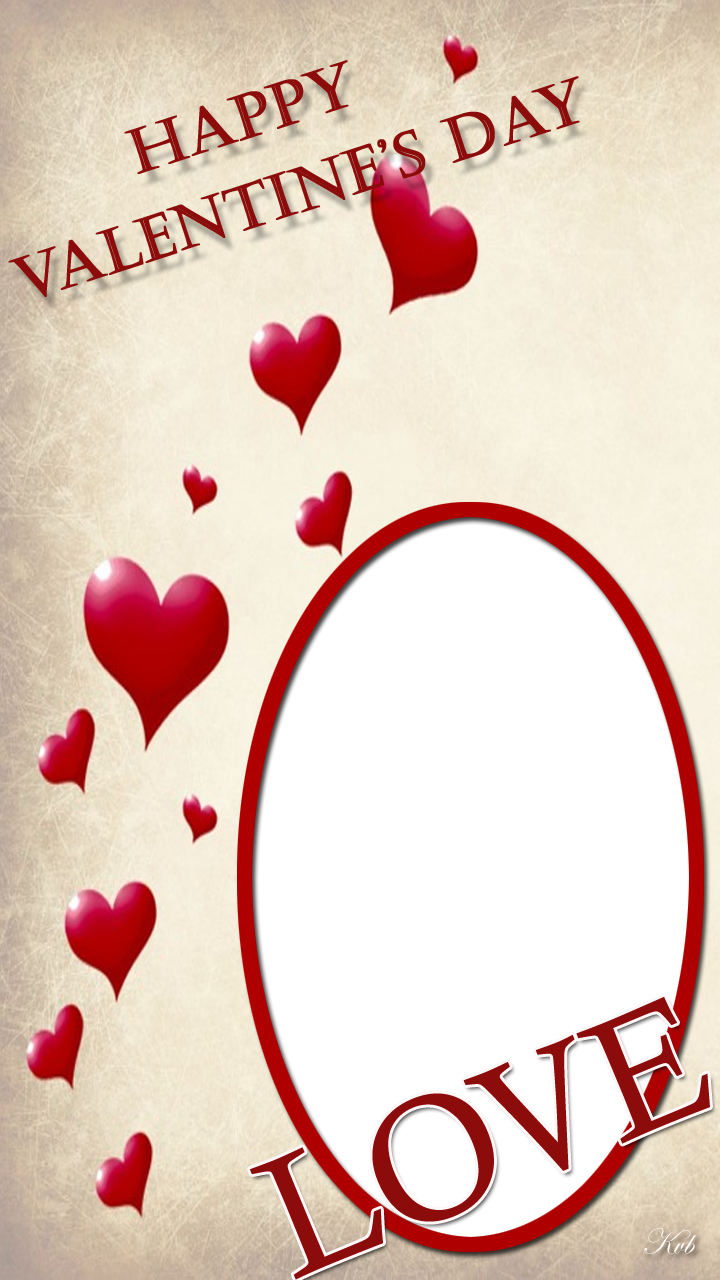 Valentine Border Png Download - Love (720x1280), Png Download