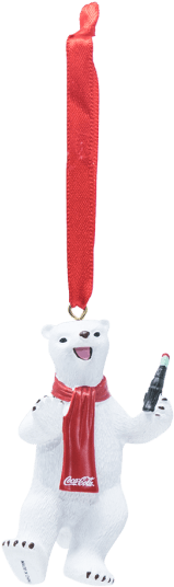 Coca-cola Polar Bear Resin Ornament - Fictional Character (586x586), Png Download