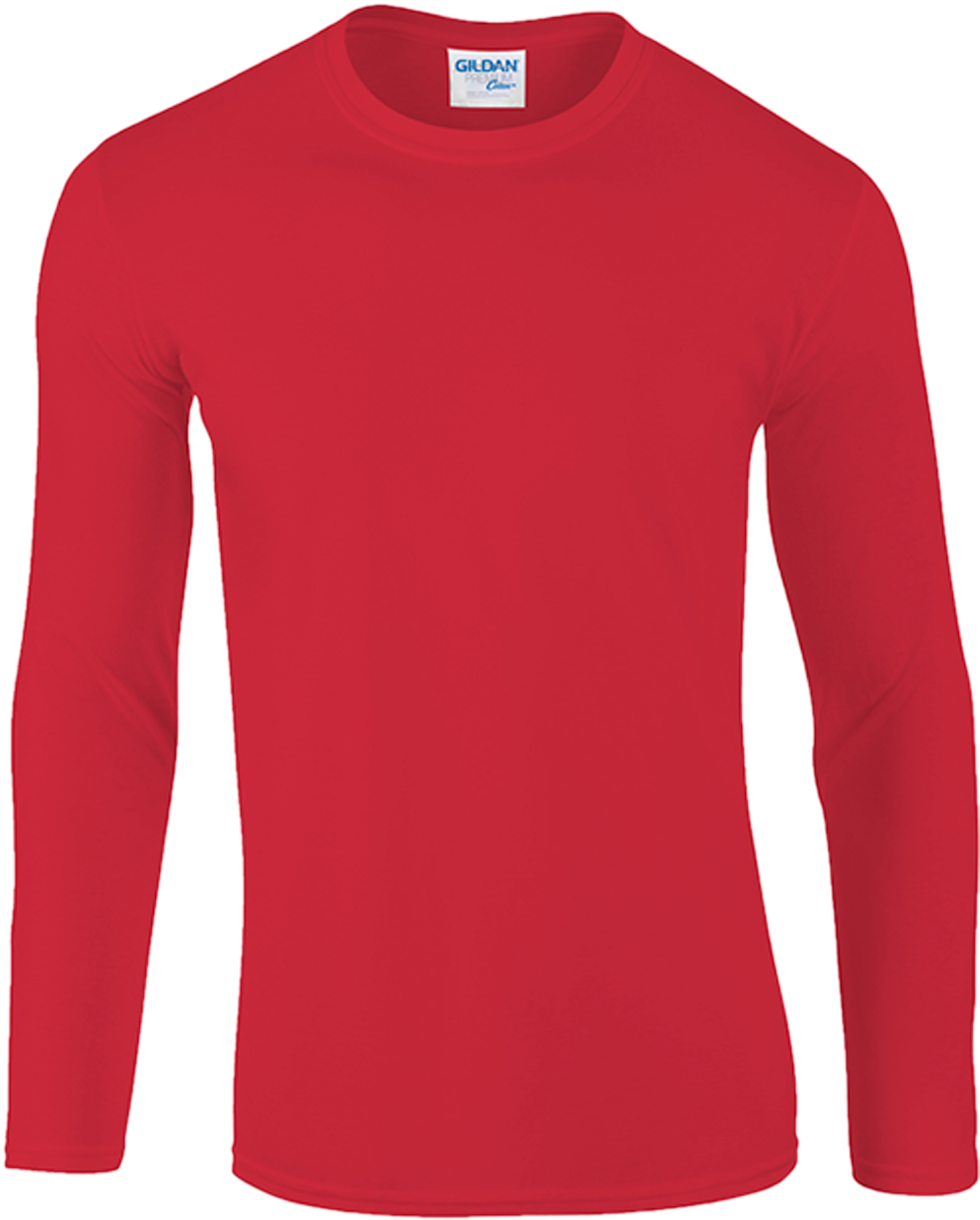 Home / Gildan / T Shirts / Gildan Premium Cotton Adult - Red T Shirt Long Sleeve (2480x2480), Png Download