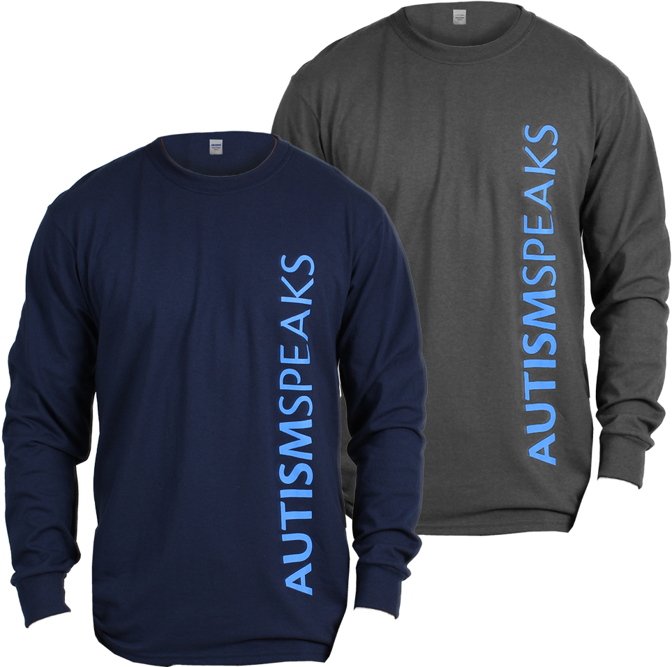 Autism Speaks Vertical Logo Long Sleeve T-shirt - Logo Long Sleeve T-shirt (1000x1000), Png Download