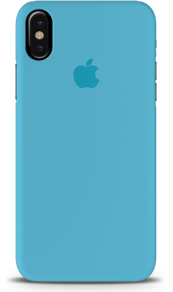 Blue Back Cover And Case For Iphone X - Blue (1024x1024), Png Download