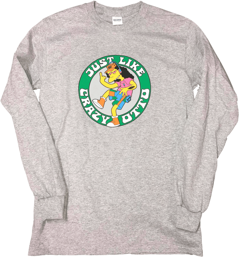 Crazy Otto / Ramble On Rose Long Sleeve Tee - Grateful Dead - Crazy Otto Collectors Pin (901x1200), Png Download