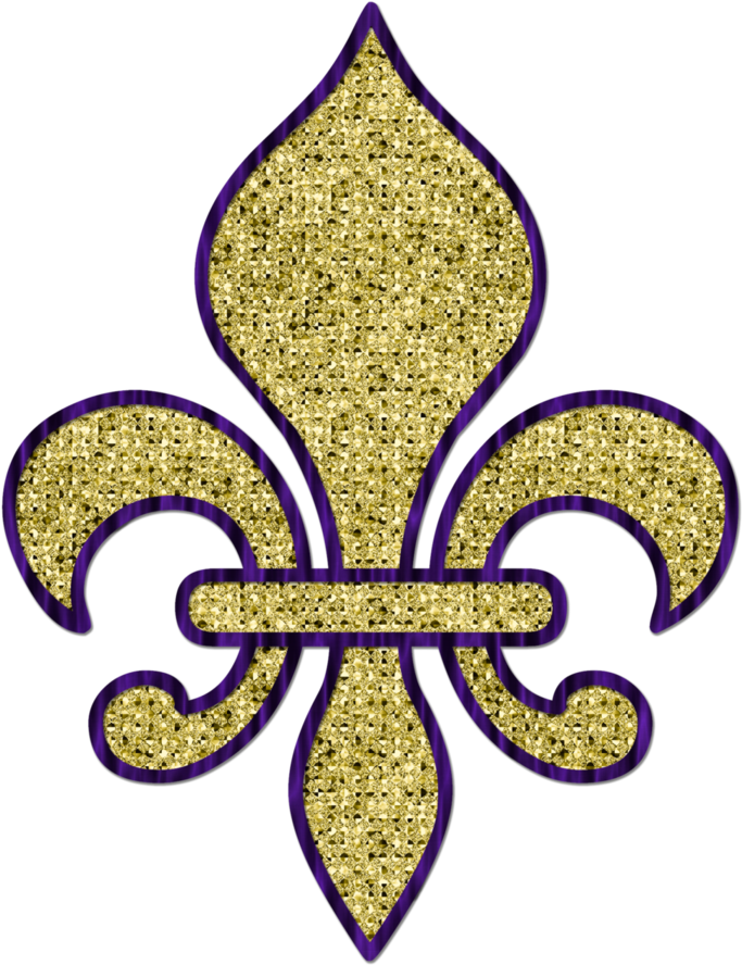 Golden Sequin/glitter Texture Fleur Design 1 By Redheadfalcon - Sequin (894x894), Png Download