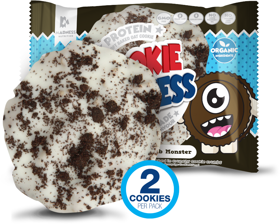 Creamy Cookie Crumble - Madness Nutrition Cookie Madness 12 X 2 X 50 G (1000x1000), Png Download