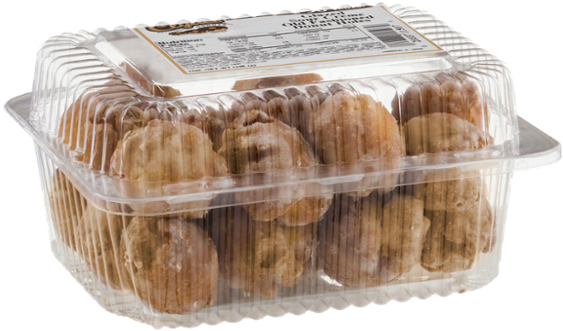 Clyde's Glazed Sour Creme Old Fashioned Donut Holes (600x600), Png Download