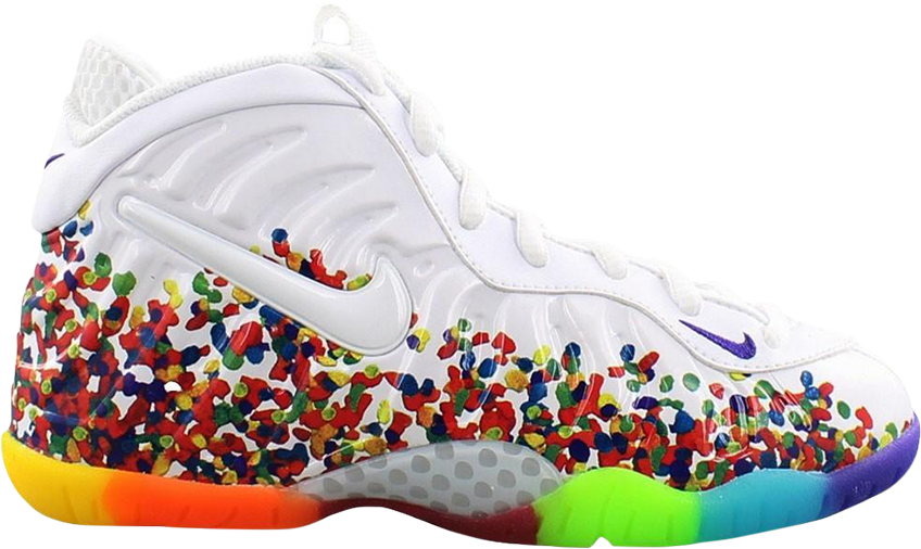 Little Posite Pro Ps 'fruity Pebbles' - Nike Lebron 15 'fruity Pebbles' Mens Sneakers (848x506), Png Download