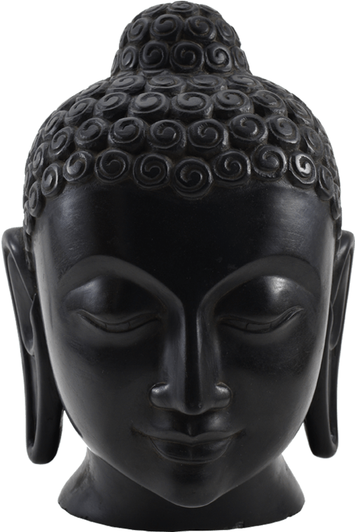 Black Stone Buddha Head 1 - Gautama Buddha (800x800), Png Download